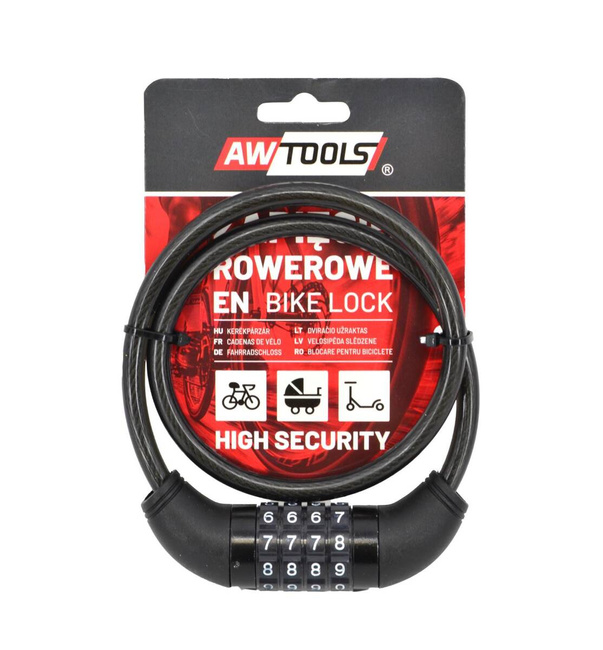 AWTOOLS ZAPIĘCIE ROWEROWE 8x65cm SZYFR