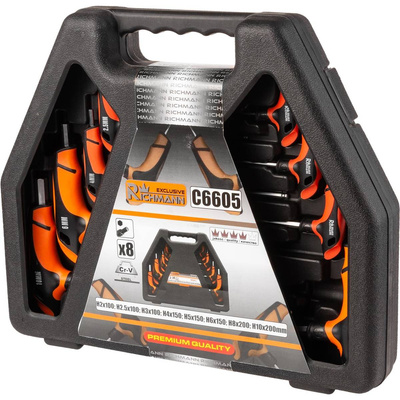 RICHMANN KLUCZE IMBUSOWE UCHWYT "T" 2-10 MM 8 ELEMENTÓW