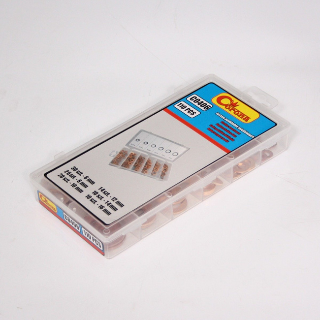 Kpl. miedzianych podkładek 110 szt. CORONA C0406