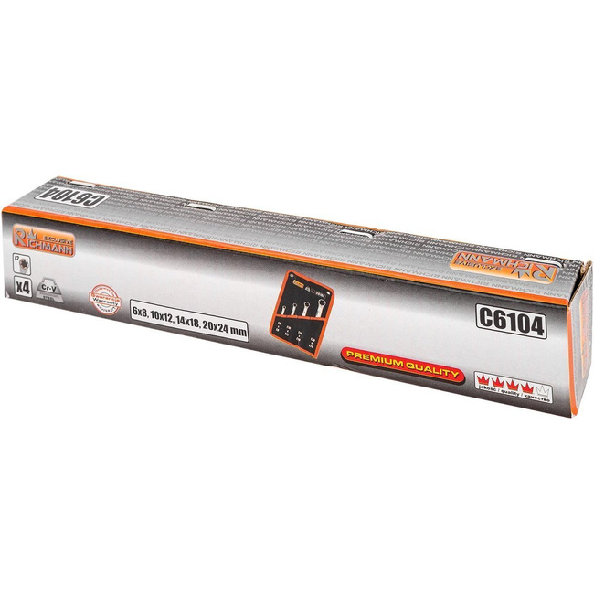 Zestaw kluczy oczkowych TORX od E6 do E24 mm Corona C6104