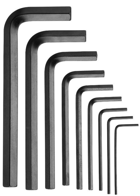 Zestaw kluczy trzpieniowych 6-kątych krótkich 1/16"- 3/8" 9 szt. Irwin T10745