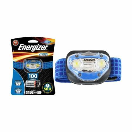 ENERGIZER LATARKA CZOŁOWA VISION HEADLIGHT 3 LED 3AAA NIEBIESKA