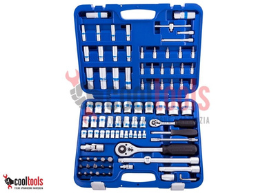 Zestaw kluczy nasadowych 1/4" i 1/2" w walizce 94 elementy King Roy CTL0070