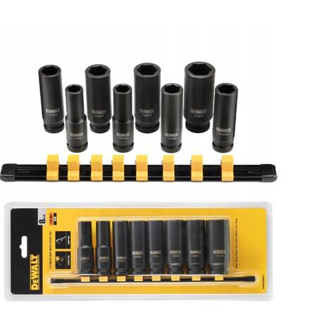 DEWALT ZESTAW NASADEK UDAROWYCH  8cz. 1/2"