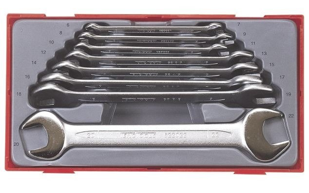 Zestaw kluczy płaskich 8 szt. 6-22 mm TengTools TT6208 (03900107)