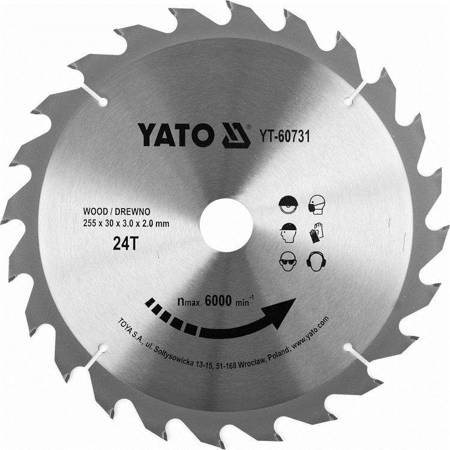 YATO PIŁA TARCZ.WID. 255*24*30 60731