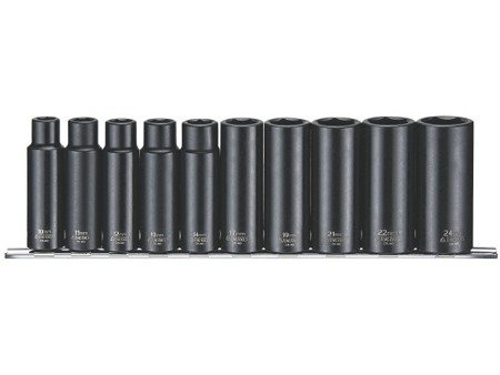 Zestaw nasadek udarowych długich 10-26 mm 10 szt. TENGTOOLS 114960206