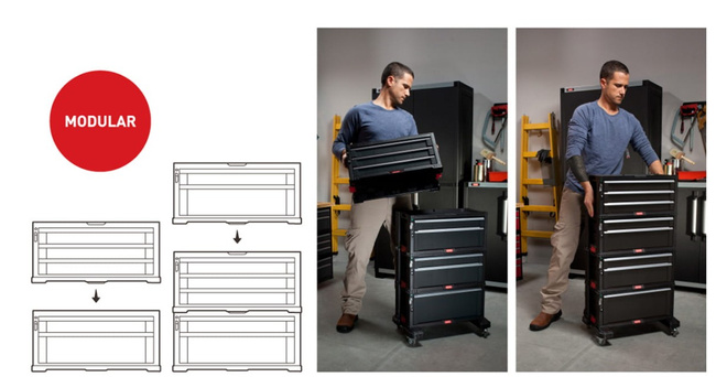 KETER REGAŁ 2 SZUFLAD TOOL CHEST SET