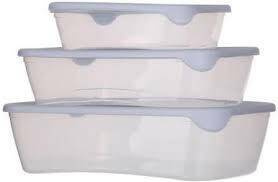 CURVER ZESTAW POJEMNIKÓW FRESH&GO 2L+1L+0,5L   /MIX MIĘTOWY/ JASNOSZARY/ BRZOSKWINIOWY