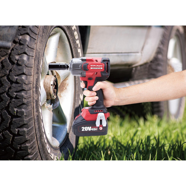 Akumulatorowy klucz udarowy bezszczotkowy Li-ion 1/2'' 850nm 20V (X-CUBE box) CIWS20LIB850X - WORCRAFT