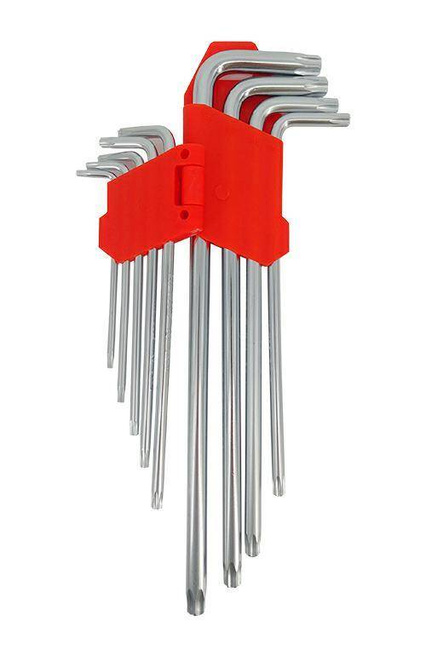 AWTOOLS KLUCZE TORX  BARDZO DŁUGIE 9szt