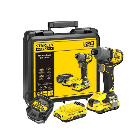 STANLEY ZAKRĘTARKA UDAROWA V20 SFMCF830D2K 2x2,0Ah 203Nm BL WALIZKA