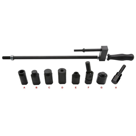 Zestaw narzędzi do dłutowania powietrzem i wyciągania wtryskiwaczy diesla 9 sztuk CN1066 - ELLIENT TOOLS