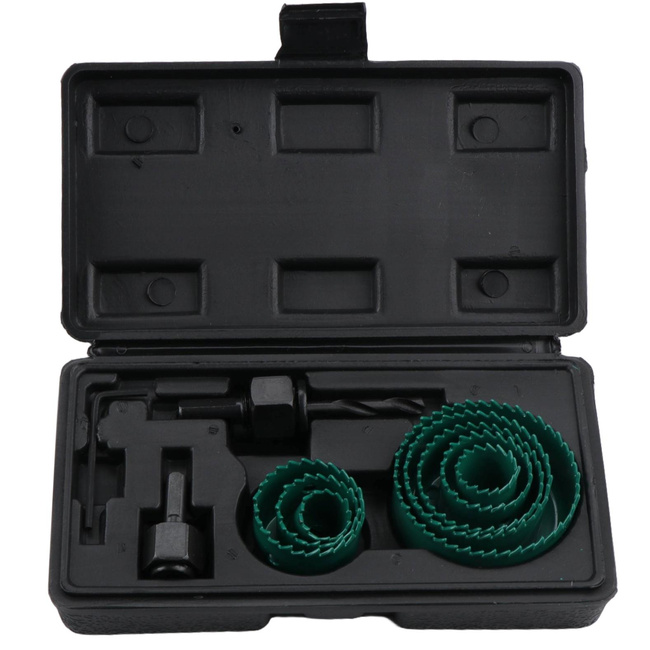 Wiertła rdzeniowe do drewna 11 sztuk w zestawie 19/64mm CL801602 - CHANGLU TOOLS