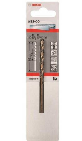 BOSCH WIERTŁO DO METALU HSS-Co  7,5/69mm /1szt.