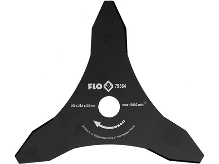 FLO TRÓJZĄB DO KOSY 2mm/250mm/25,4mm