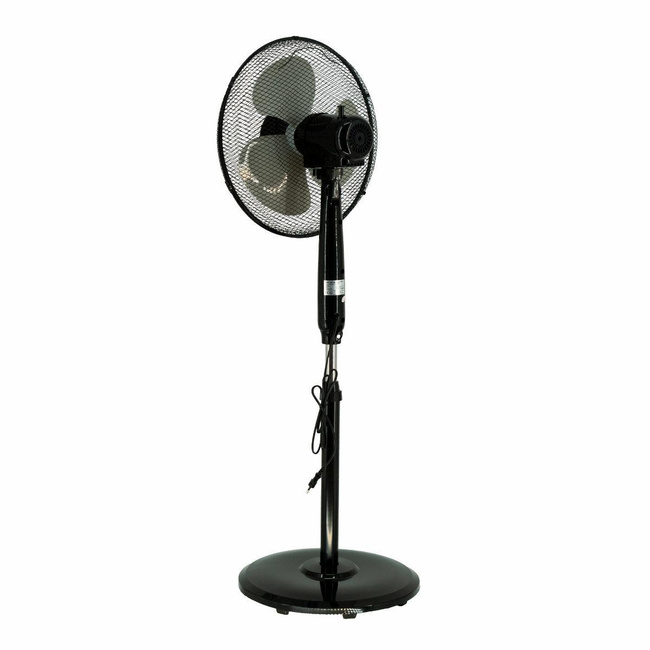 VOLTENO WENTYLATOR PODŁOGOWY CZARNY+ PILOT 40cm PODSTAWA KOŁO