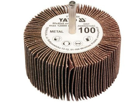 YATO ŚCIERNICA LISTKOWA TRZPIENIOWA 80 x 40 x 6mm P40