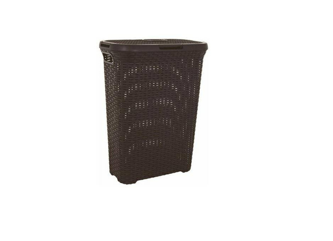 CURVER KOSZ NA BIELIZNĘ "NATURAL STYLE" 40L   /CIEMNY BRĄZ