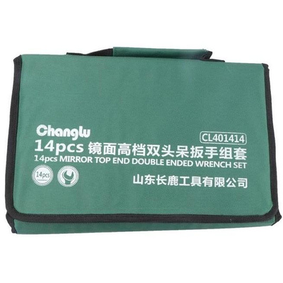 Zestaw kluczy płaskich otwartych DIN3110 14 sztuk (6-32 mm) CL401414 - CHANGLU TOOLS