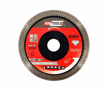 AW TARCZA DIAMENTOWA PEŁNA DO GRESU 125x22,2 / CERAMIC PRO