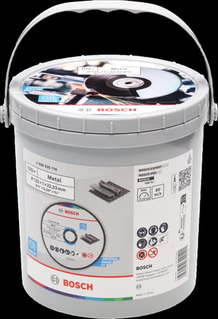 BOSCH TARCZA MET.125mm x 1,0mm x 22mm STANDARD FOR METAL /100szt. WIADERKO