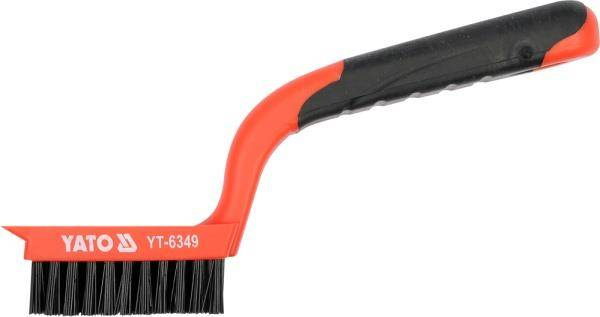 YATO SZCZOTKA NYLONOWA 5-RZĘDOWA PLASTIKOWA RĄCZKA  6349