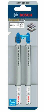 BOSCH BRZESZCZOT T PRO METAL PIPES AND PROFILES T321AF 132 mm /2szt.