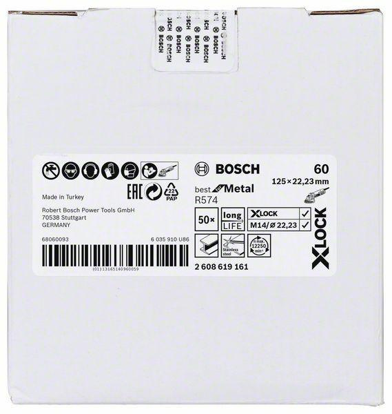 BOSCH FIBRA KRĄŻEK X-LOCK METAL 125 gr. 60