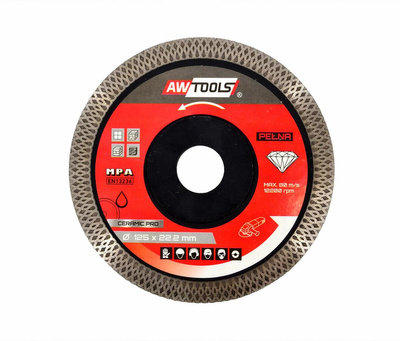AW TARCZA DIAMENTOWA PEŁNA DO GRESU 125x22,2 / CERAMIC PRO
