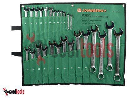 Komplet kluczy płasko oczkowych Jonnesway 26szt. 6-32mm W26126SA