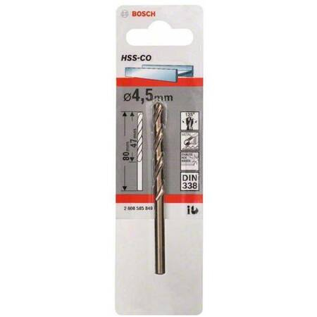 BOSCH WIERTŁO DO METALU HSS-Co  4,8/52mm /1szt.