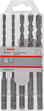 BOSCH WIERTŁO SDS PLUS-1  KPL. 6/6/8/10/12