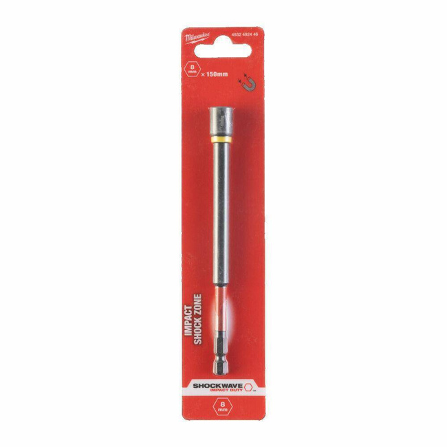MILWAUKEE KOŃCÓWKA Z NASADKĄ MAGNETYCZNA HEX  8mm (150mm)