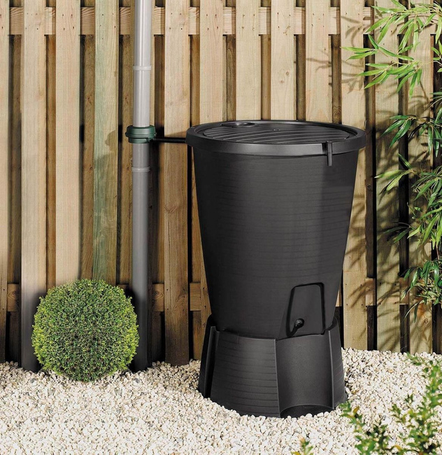 KETER ZBIORNIK NA DESZCZÓWKE INDIGO WATER BUTT + BASE  GRAFIT  200 L