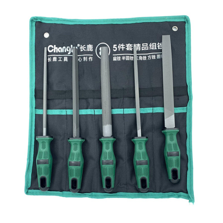 Zestaw pilników stalowych 5 sztuk 200 mm CL612661 - CHANGLU TOOLS