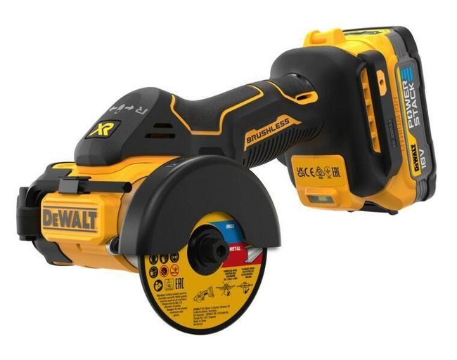 DEWALT PRZECINARKA 18V 76mm 2x1,7Ah POWERSTACK DCS438E2T