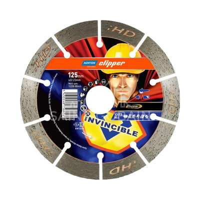 NORTON TARCZA DIAMENTOWA SEGMENTOWA 125mm INVICIBLE CUTS ALL