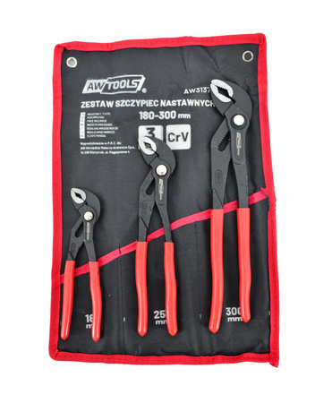 AWTOOLS ZESTAW SZCZYPIEC NASTAWNYCH 3szt. (7/10/12")