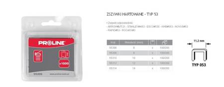 ZSZYWKI HARTOWANE  8mm TYP 53 (11,2mm) 1000szt.