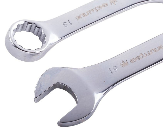 Zestaw kluczy płasko-oczkowych krótkich 10-19 mm 10 szt. Corona / Richmann Exclusive C6390