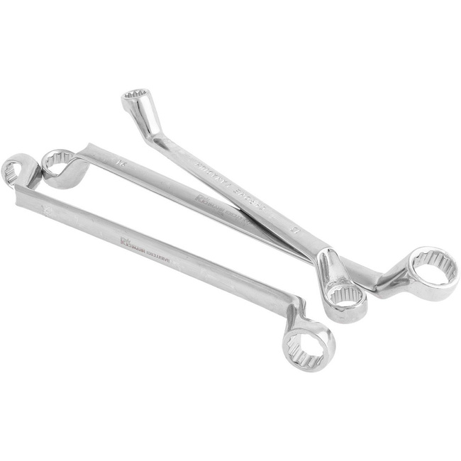 Zestaw kluczy oczkowo giętych 6 - 17 mm (6 sztuk)  Corona C6805