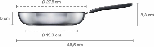 FISKARS PATELNIA 26cm  Z POWŁOKĄ CERAMICZNĄ FUNCTIONAL FORM