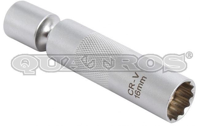 Klucz do świec 3/8" 14mm z przegubem (BMW) Quatros QS26044