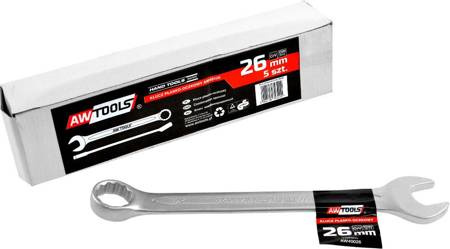 AWTOOLS KLUCZ PŁASKO-OCZKOWY CrV DIN3113 ROZMIAR: 26 (MM)