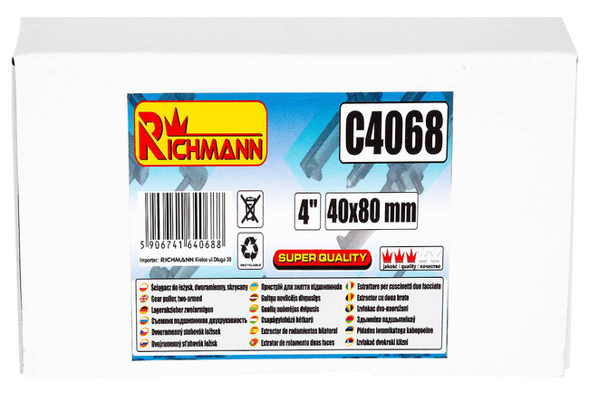 RICHMANN ŚCIĄGACZ DO ŁOŻYSK DWURAMIENNY SKRĘCANY 4' (40x80 MM)