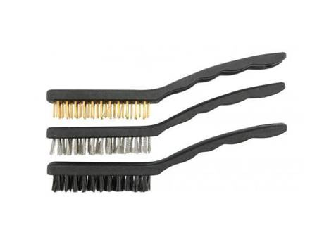 VOREL SZCZOTKI MIEDŹ / STAL / NYLON 3 elem. 17cm   06963