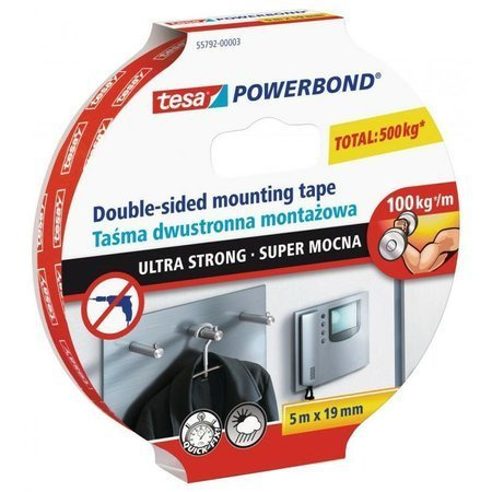 TESA TAŚMA POWERBOND 5m x 19mm ULTRA STRONG