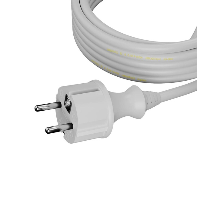 AWTOOLS PRZEWÓD Z WTYCZKĄ 2m 3x1,5 BIAŁY H05RR-F