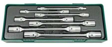 Zestaw kluczy nasadowo-przegubowych 6-19 mm we wkładce Jonnesway W43A107SP